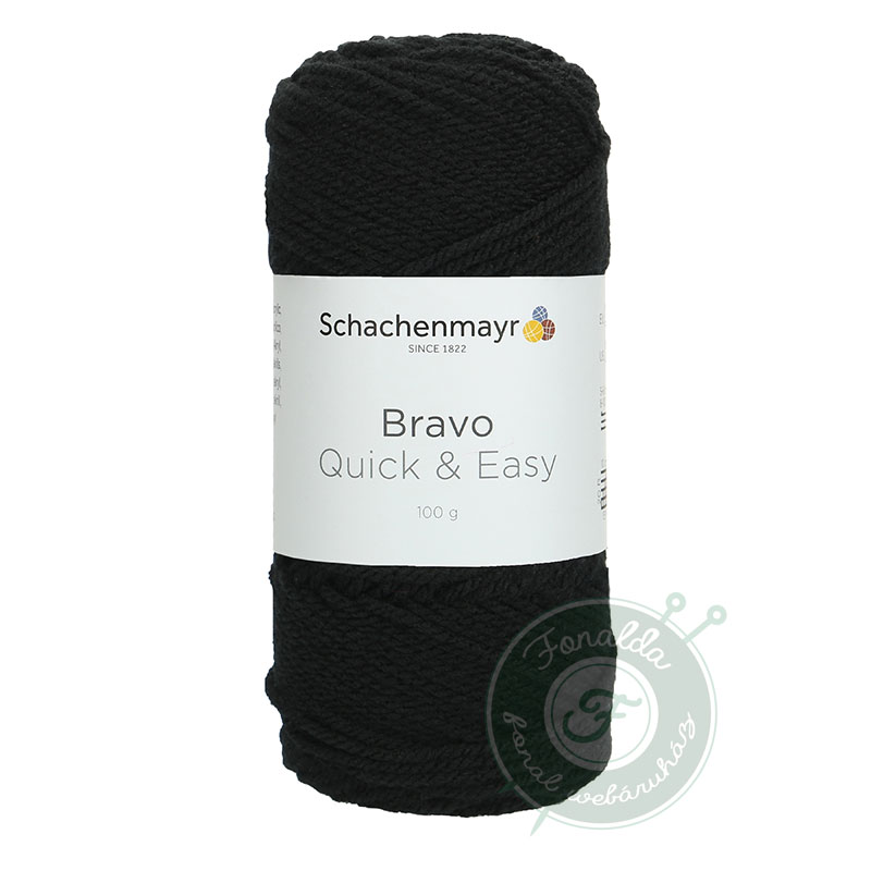 Schachenmayr Bravo Quick and Easy fonal - 8226 - Fekete