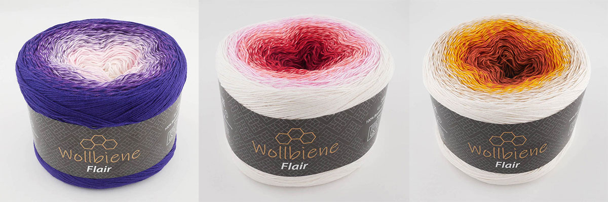 Wollbiene Flair Cotton színátmenetes sütifonal | Fonalda, A fonal webáruház