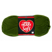 Red Heart Soft kötőfonal - 0011 - mohazöld - 10db