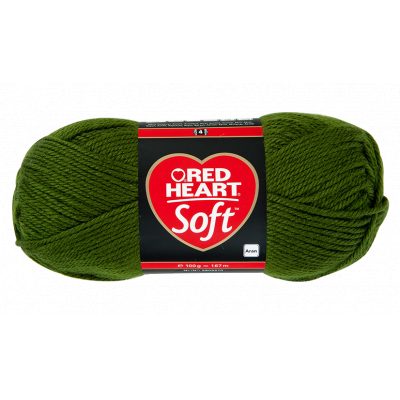 Red Heart Soft kötőfonal - 0011 - mohazöld - 10db