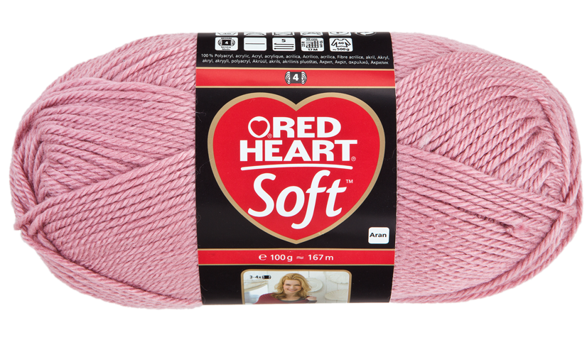 Red Heart Soft kötőfonal - 9770 - rózsás színű