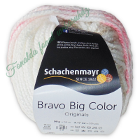 Schachenmayr Bravo Big Color - 205 - Fehér - Pink