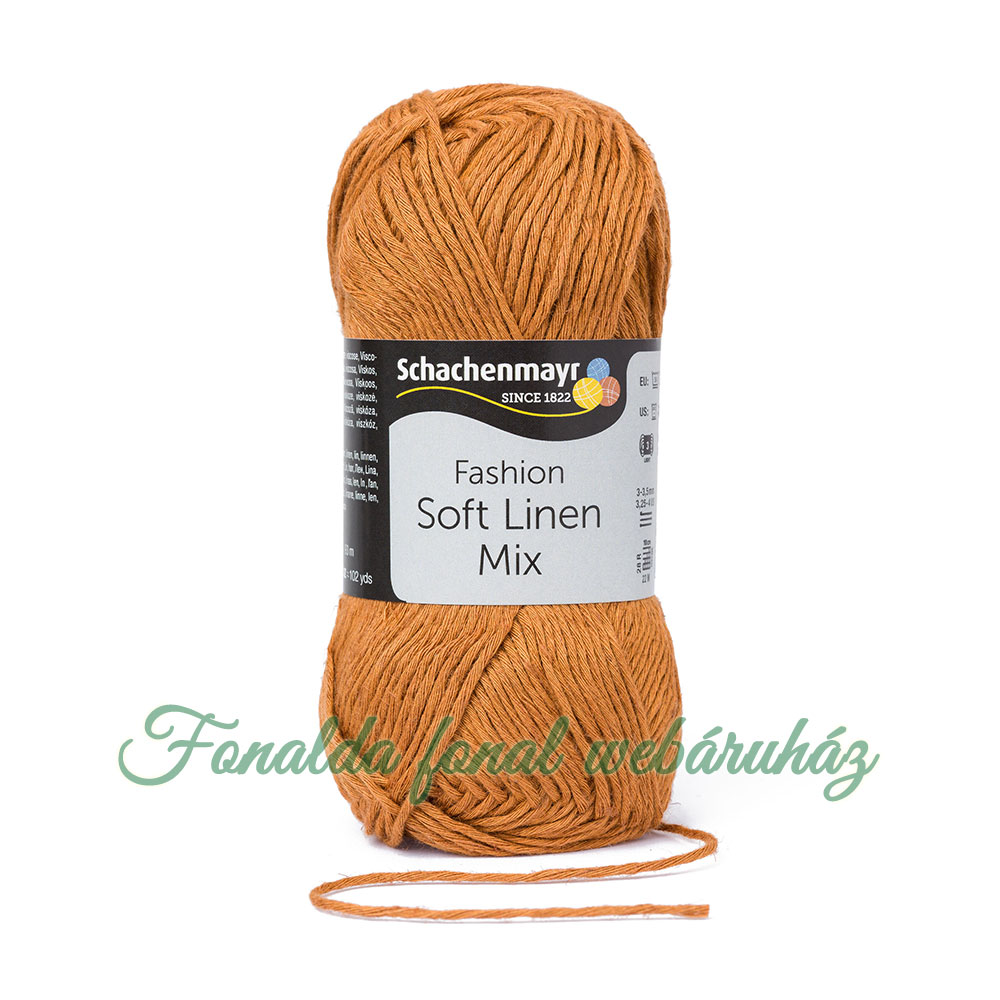 Schachenmayr Soft Linen Mix fonal - 022 - Fahéj