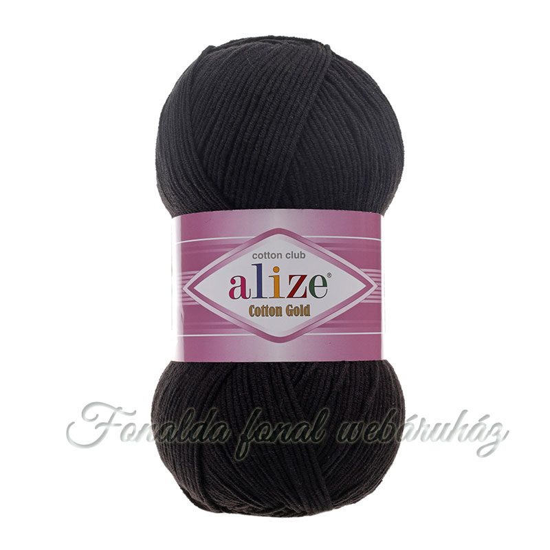 Alize Cotton Gold fonal - 60 - Fekete