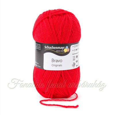 Schachenmayr Bravo Originals fonal - 8221 - Tűzvörös