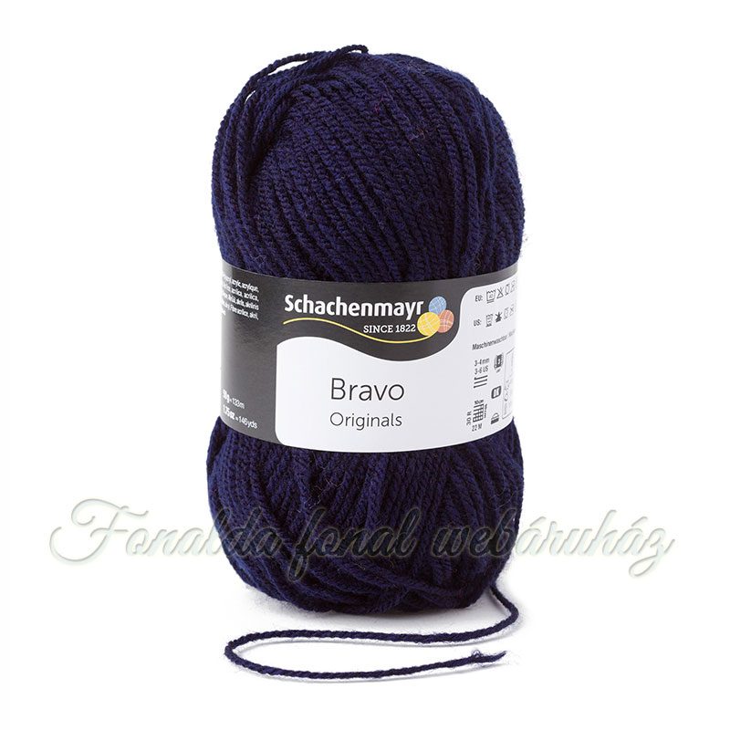 Schachenmayr Bravo Originals fonal - 8223 - Tengerészkék