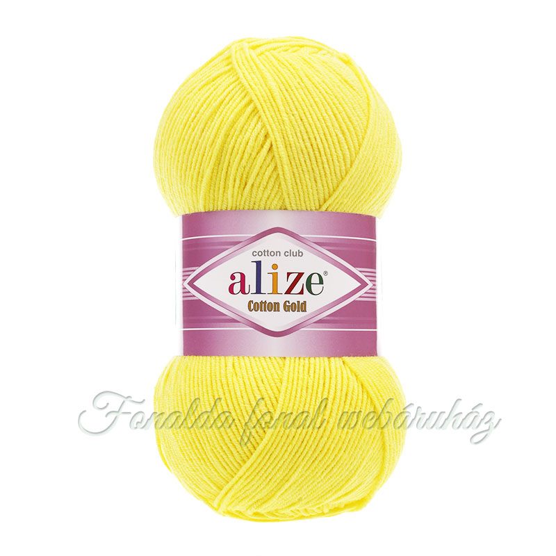 Alize Cotton Gold fonal - 110 - Citromsárga