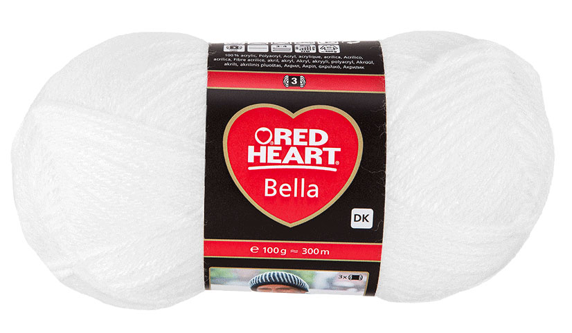 Red Heart Bella fonal - 00150 - Fehér