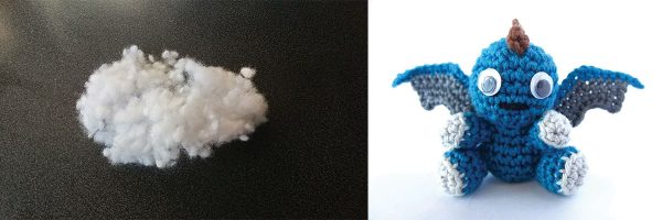 Szilikonizált poliészter golyó – amigurumi töltő anyag