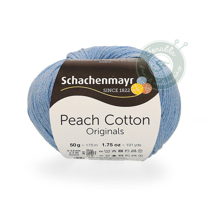 Schachenmayr Peach Cotton fonal - 156 - Égkék