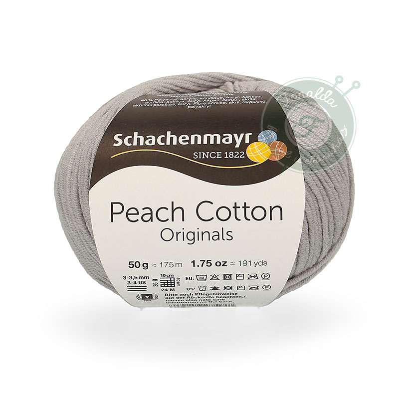 Schachenmayr Peach Cotton fonal - 190 - Ezüst