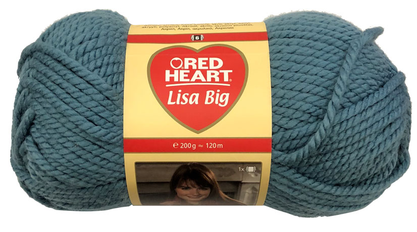 Red Heart Lisa Big fonal - 153 - Farmerkék