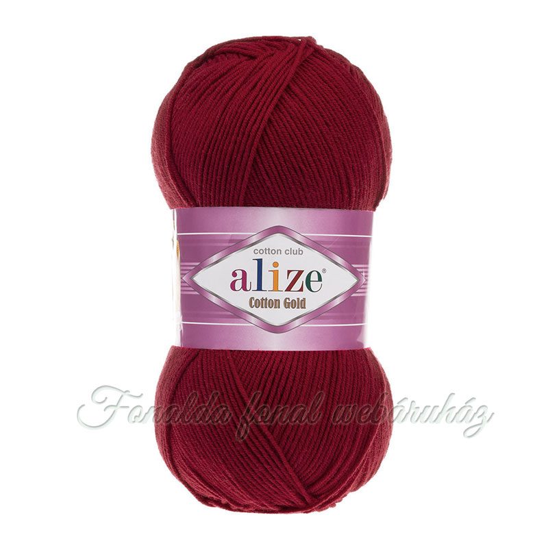 Alize Cotton Gold fonal - 390 - Cseresznye