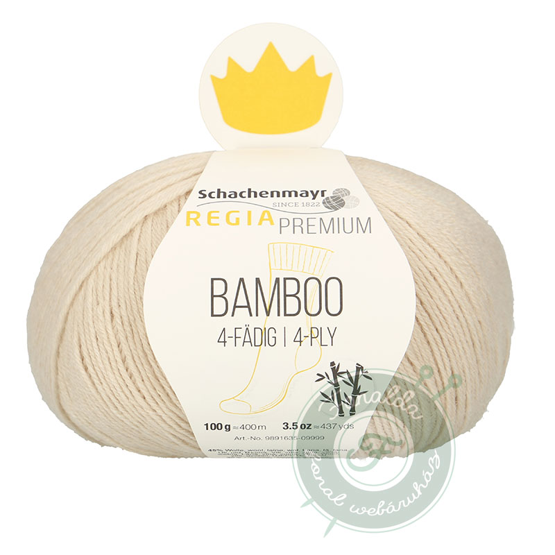 Regia Premium Bamboo bambuszfonal - 02 - krém