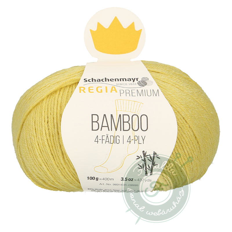 Regia Premium Bamboo bambuszfonal - 30 - sárgászöld