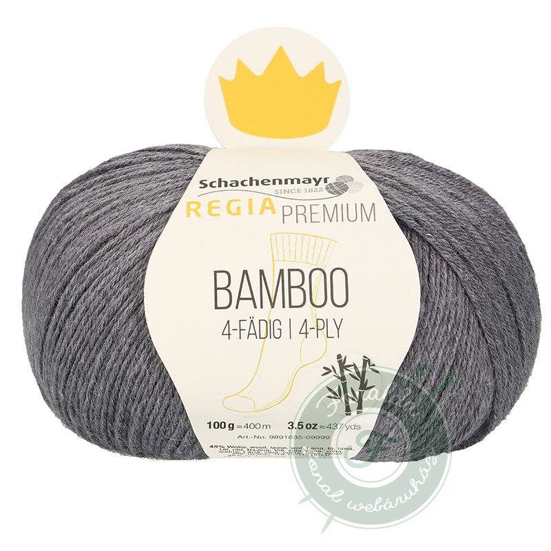 Regia Premium Bamboo bambuszfonal - 93 - szürke