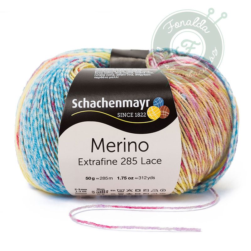 Merino Extrafine 285 Lace gyapjú fonal - 587 - Fagyikehely