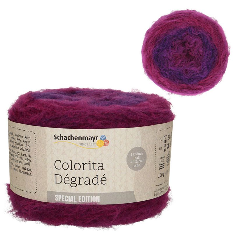 Schachenmayr Colorita Dégradé fonal - 81 - Magenta