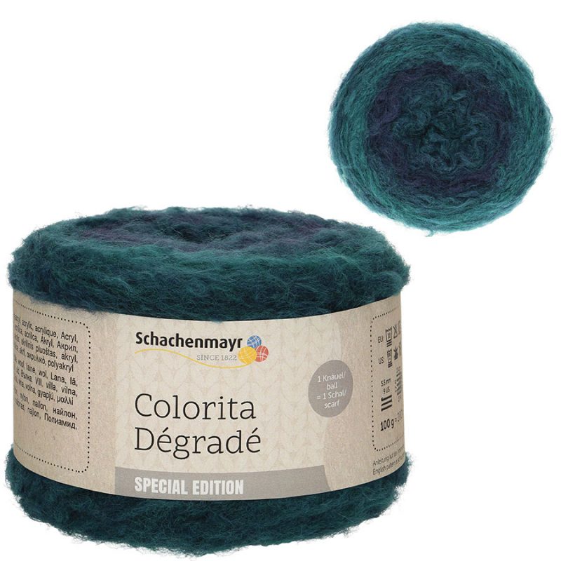 Schachenmayr Colorita Dégradé fonal - 84 - Kék