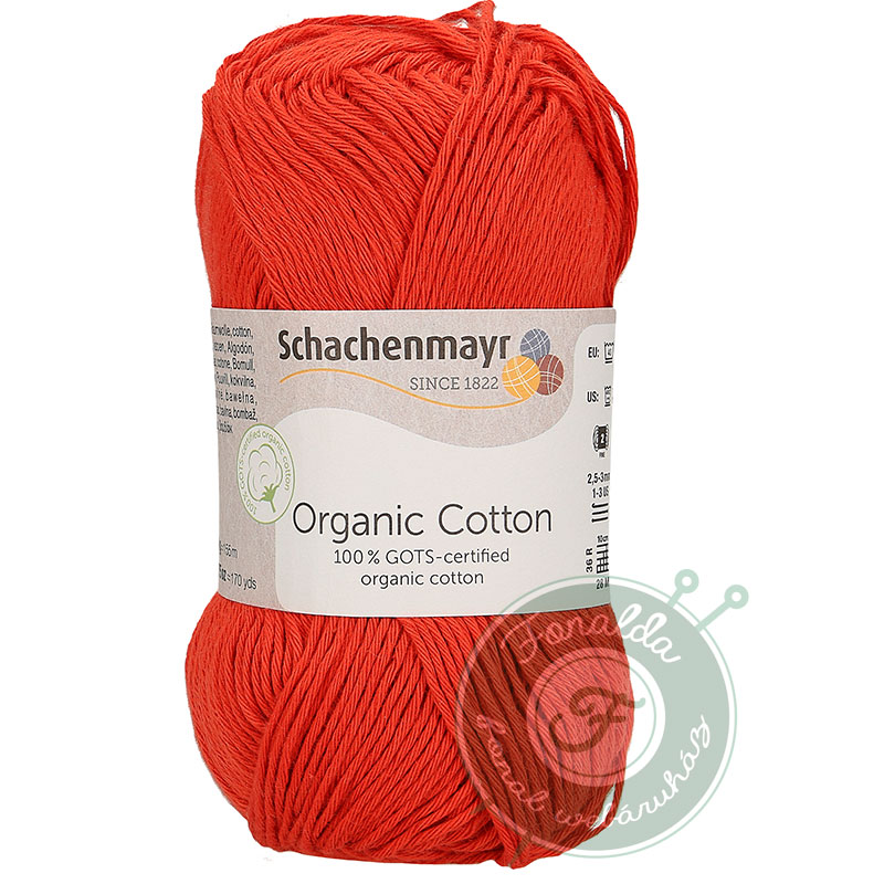 Schachenmayr Organic Cotton pamut fonal - 030 - Vörös