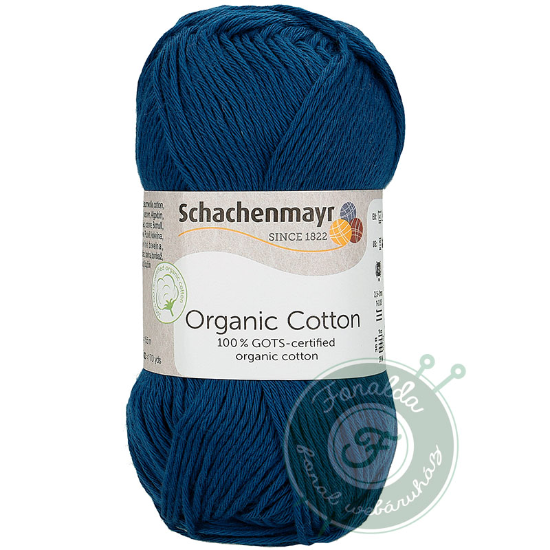 Schachenmayr Organic Cotton pamut fonal - 050 - Tengerész kék