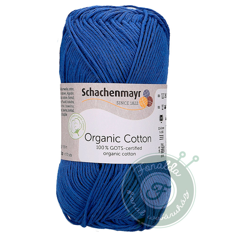 Schachenmayr Organic Cotton pamut fonal - 052 - Királykék
