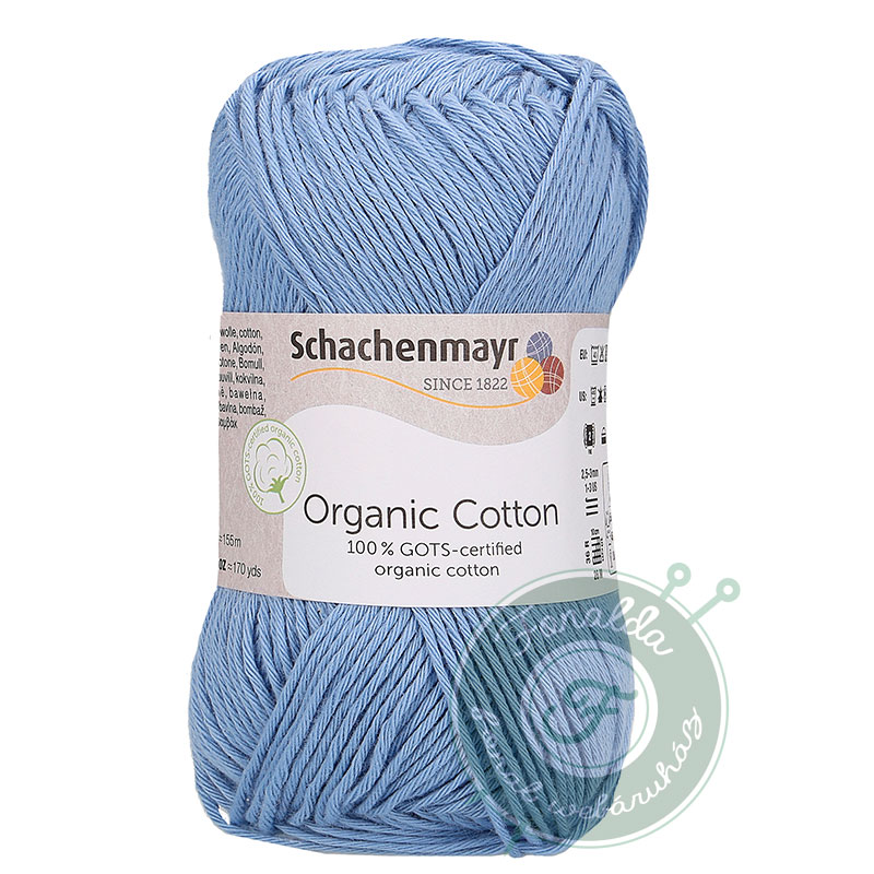 Schachenmayr Organic Cotton pamut fonal - 053 - Nyárikék