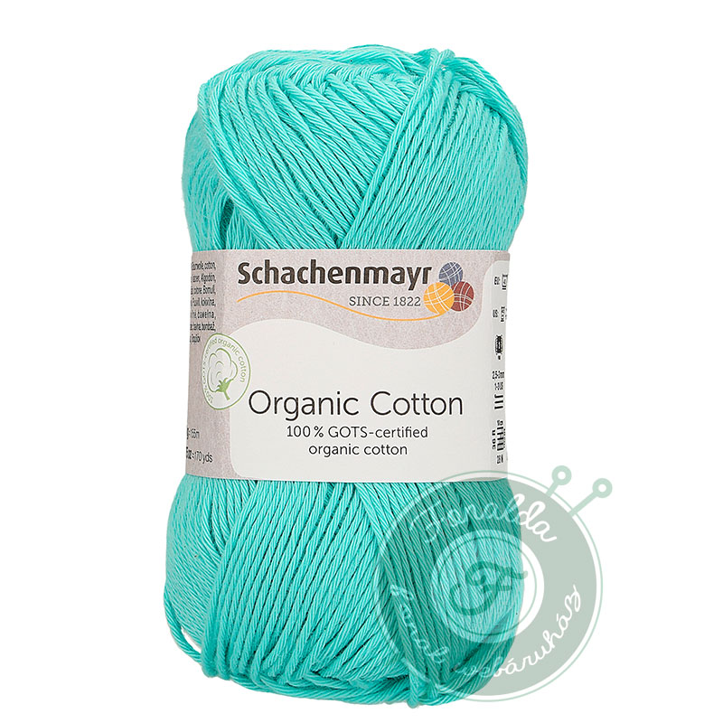 Schachenmayr Organic Cotton pamut fonal - 066 - Türkíz