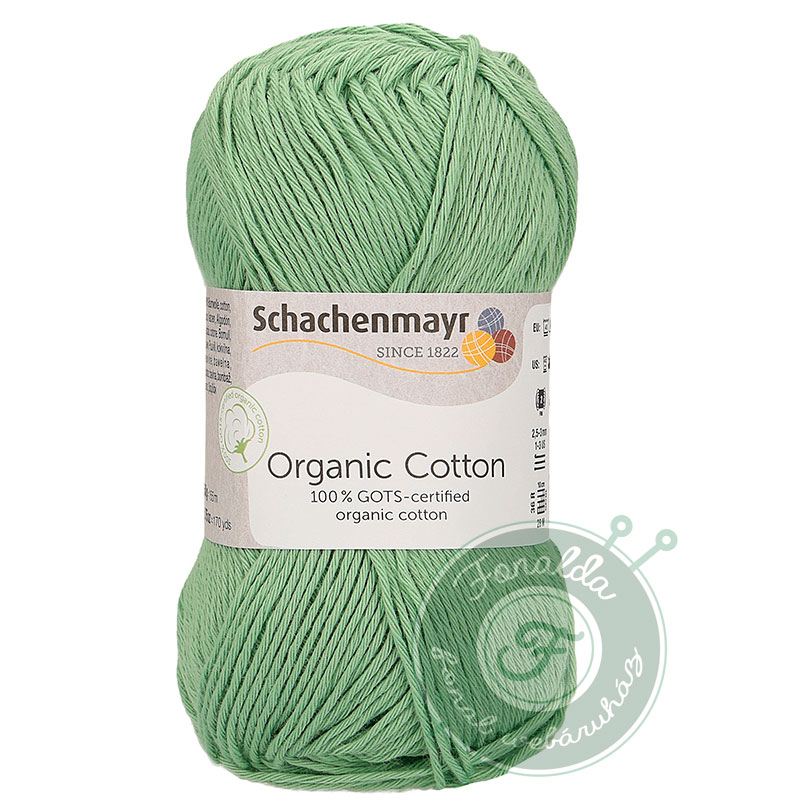 Schachenmayr Organic Cotton pamut fonal - 072 - Tengerzöld