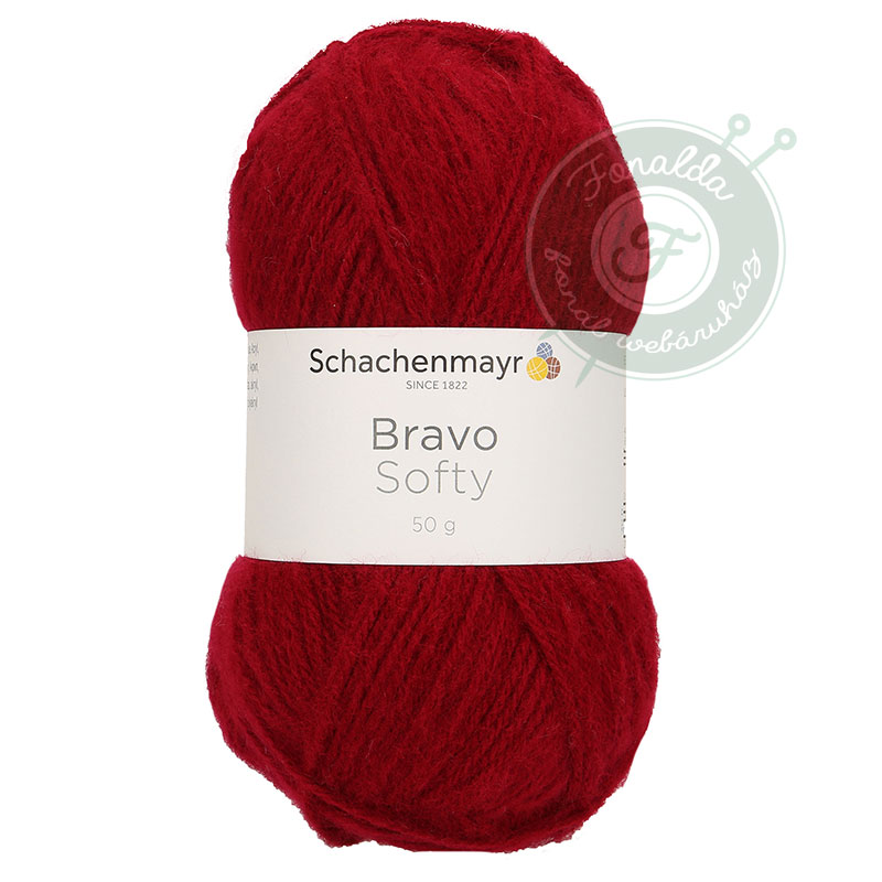 Schachenmayr Bravo Softy fonal - 8222 - Borvörös