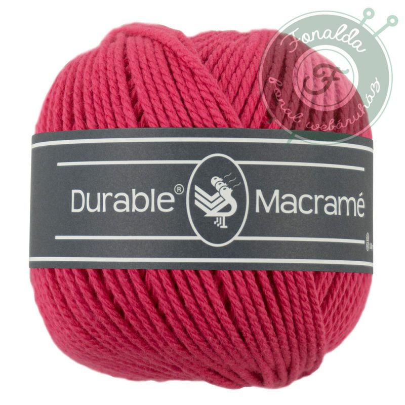 Durable Makramé fonal - 0236 - Fukszia