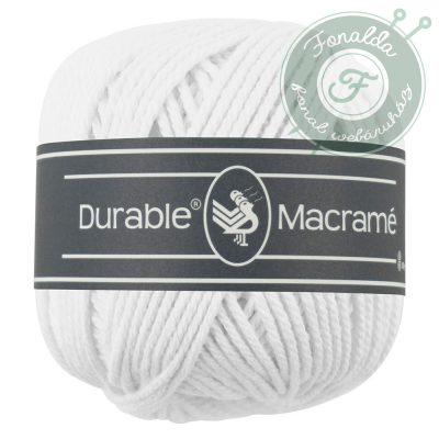 Durable Makramé fonal - 0310 - Fehér