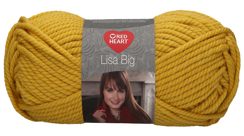 Red Heart Lisa Big fonal - 200 - Okkersárga