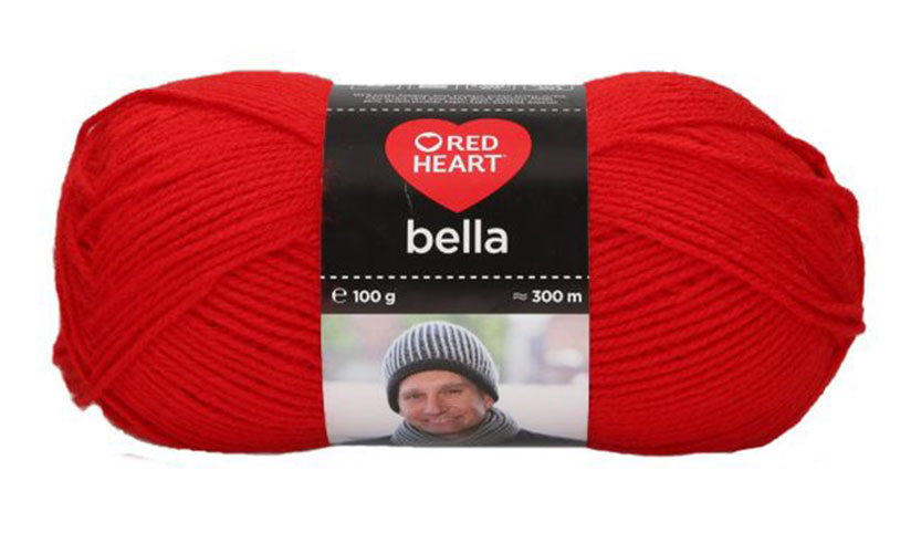 Red Heart Bella fonal - 0041 - Piros