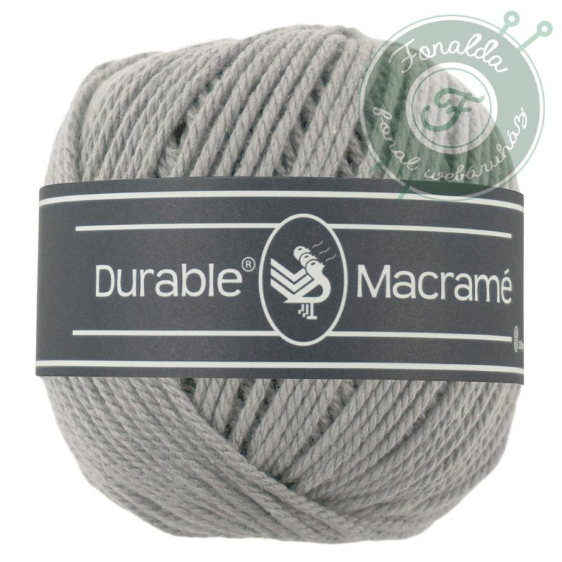 Durable Makramé fonal - 2232 - Világos szürke