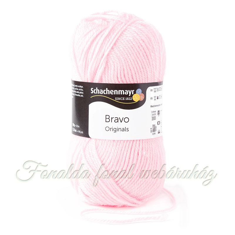 Schachenmayr Bravo Originals fonal - 8206 - Rózsaszín