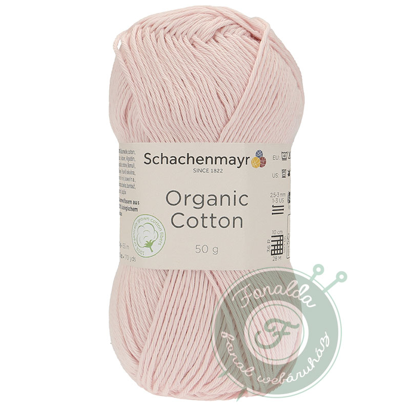 Schachenmayr Organic Cotton pamut fonal - 037 - Púder rózsaszín
