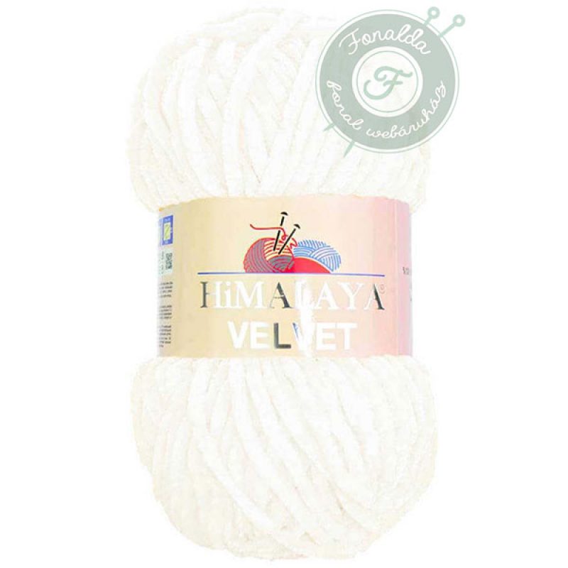 Himalaya Velvet Zsenília fonal - 90001 - Fehér