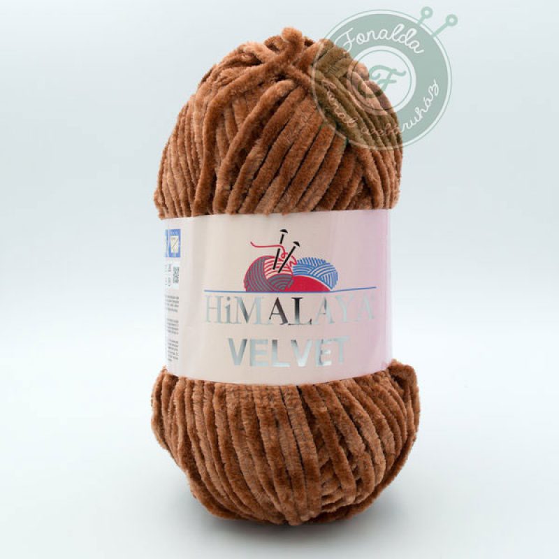 Himalaya Velvet Zsenília fonal - 90037 - Barna