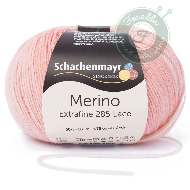 Merino Extrafine 285 Lace gyapjú fonal - 580 - Etude - Rózsaszín