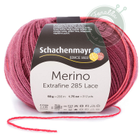Merino Extrafine 285 Lace gyapjú fonal - 581 - Cabernet - Vörösbor