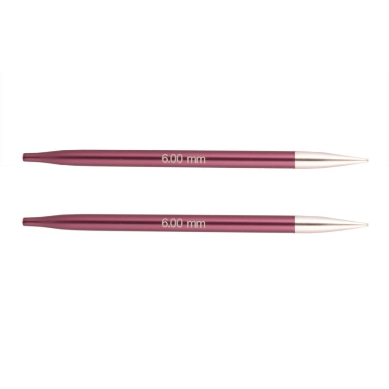 Knitpro Zing kötőtű vég 6.0mm (x11,5cm)