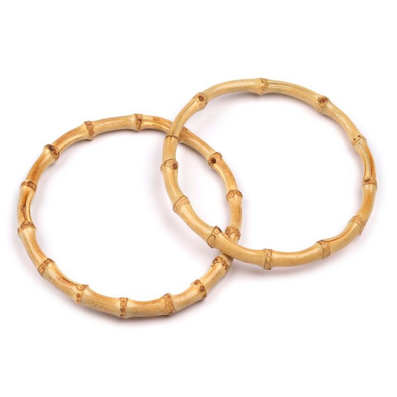 Makramé Bambusz táskafül Ø15 cm (1 pár)