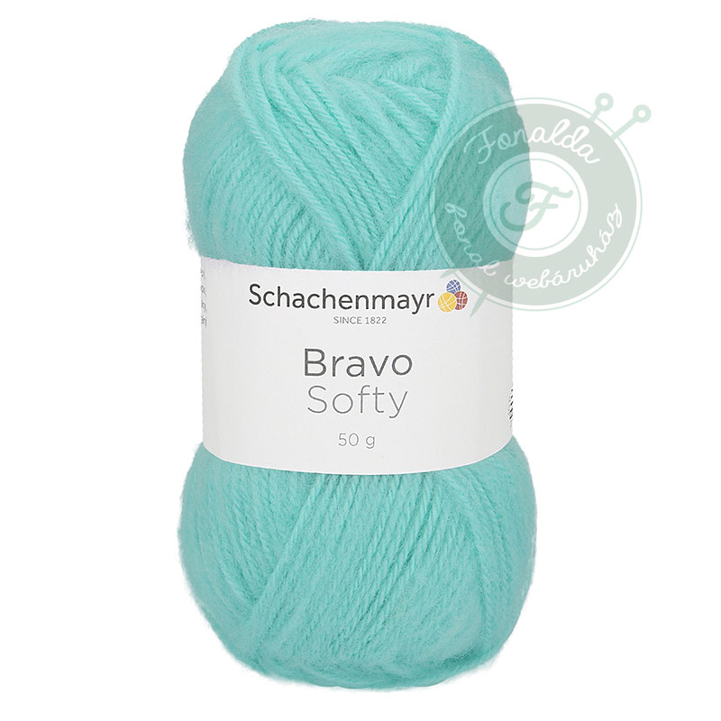 Schachenmayr Bravo Softy fonal - 8366 - Menta