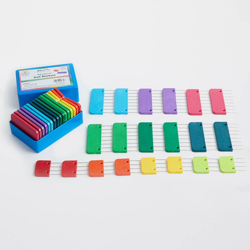 Knitpro rainbow blokkolófésű készlet