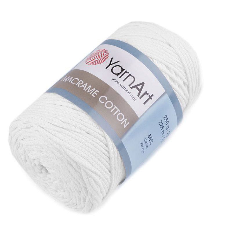 YarnArt Macrame Cotton makramé - táskafonal - 751 Fehér
