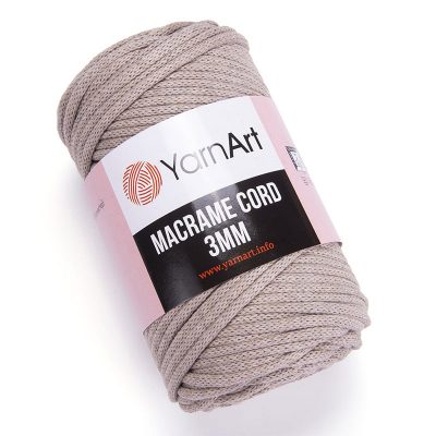 YarnArt Macrame Cord 3mm makramé - táskafonal - 768 - Drapp