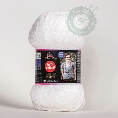 Himalaya Everyday worsted antipilling fonal - 70601 - Fehér