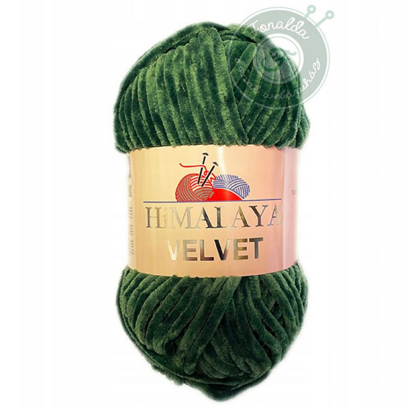 Himalaya Velvet Zsenília fonal - 90060 - Fenyő Zöld