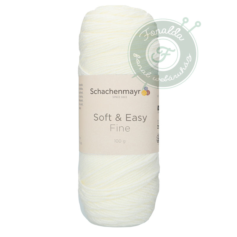 Schachenmayr Soft and Easy fine anti pilling fonal - 0002 - Natúr